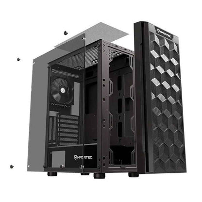 ATX Semi-tower Box Nfortec NF-CS-AZIR-B Black