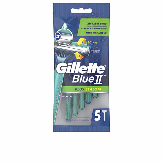 Disposable Razor Gillette Blue II Plus Slalom 5 Units Gillette