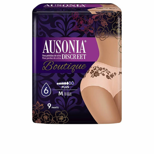 Incontinence Sanitary Pad Ausonia Discreet Boutique M (9 uds) Ausonia