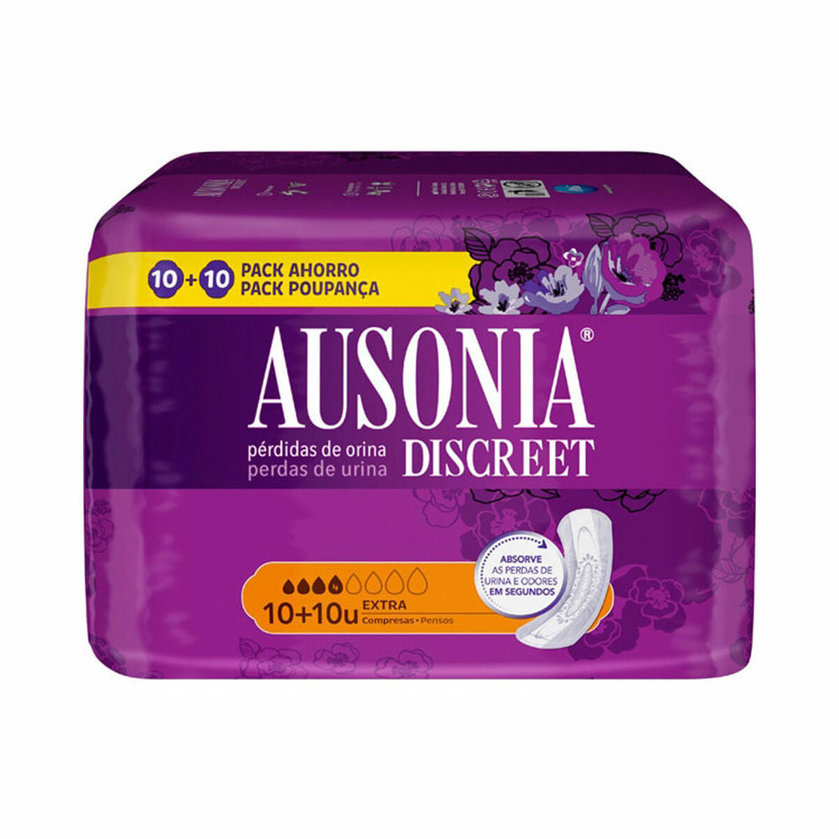 Incontinence Sanitary Pad Ausonia AUSONIA DISCREET 20 Units Ausonia