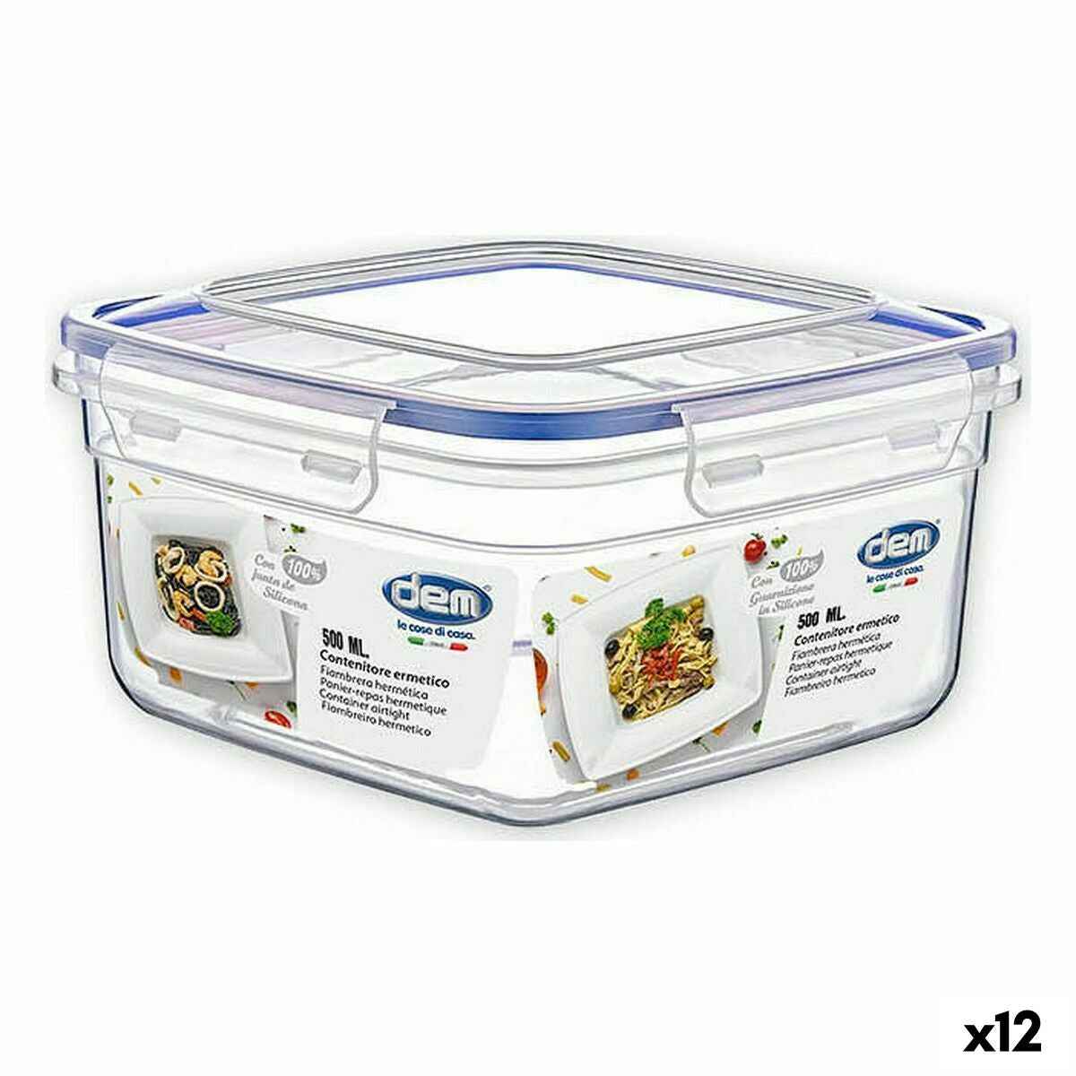 Hermetic Lunch Box Dem 500 ml (12 Units)