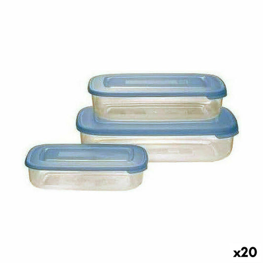 Lunch box Tontarelli Family Blue Rectangular 29,6 x 19,8 x 7,7 cm (20 Units)