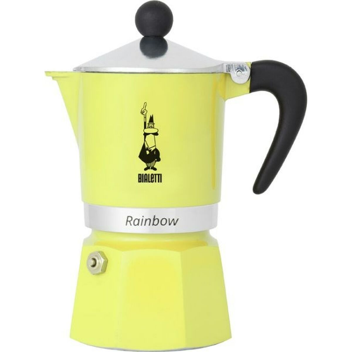 Italian Coffee Pot Bialetti Primavera Yellow Aluminium 270 ml 6 Cups