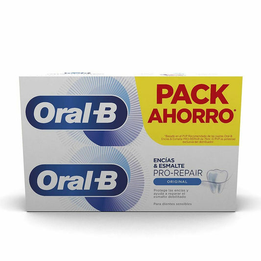 Toothpaste Oral-B Encías & Esmalte Pro-Repair (2 x 75 ml) Oral-B