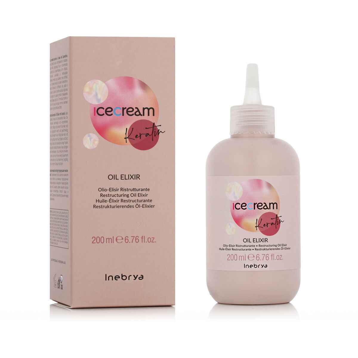 Hair Oil Inebrya Ice Cream Keratin 200 ml