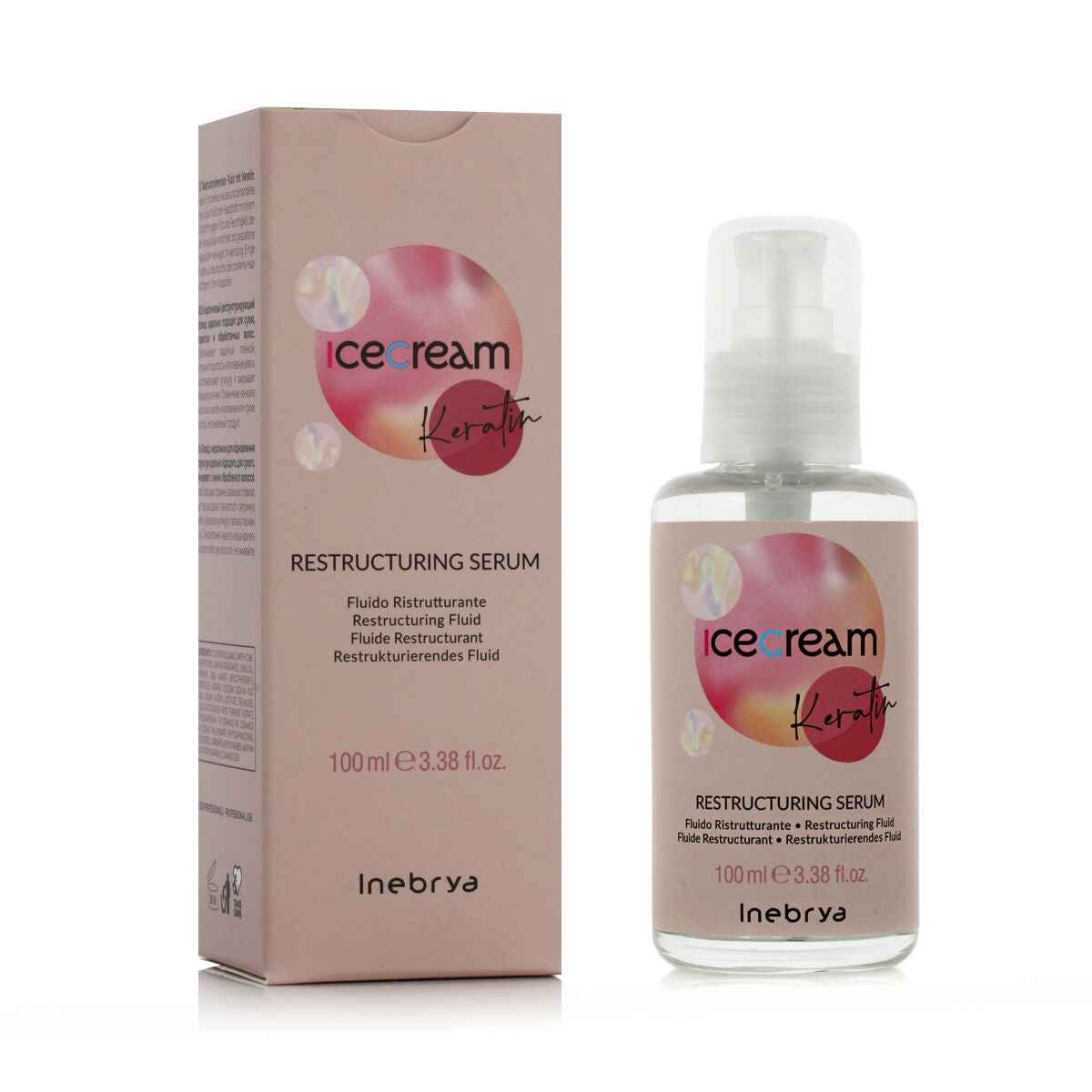 Hair Serum Inebrya Ice Cream Keratin 100 ml