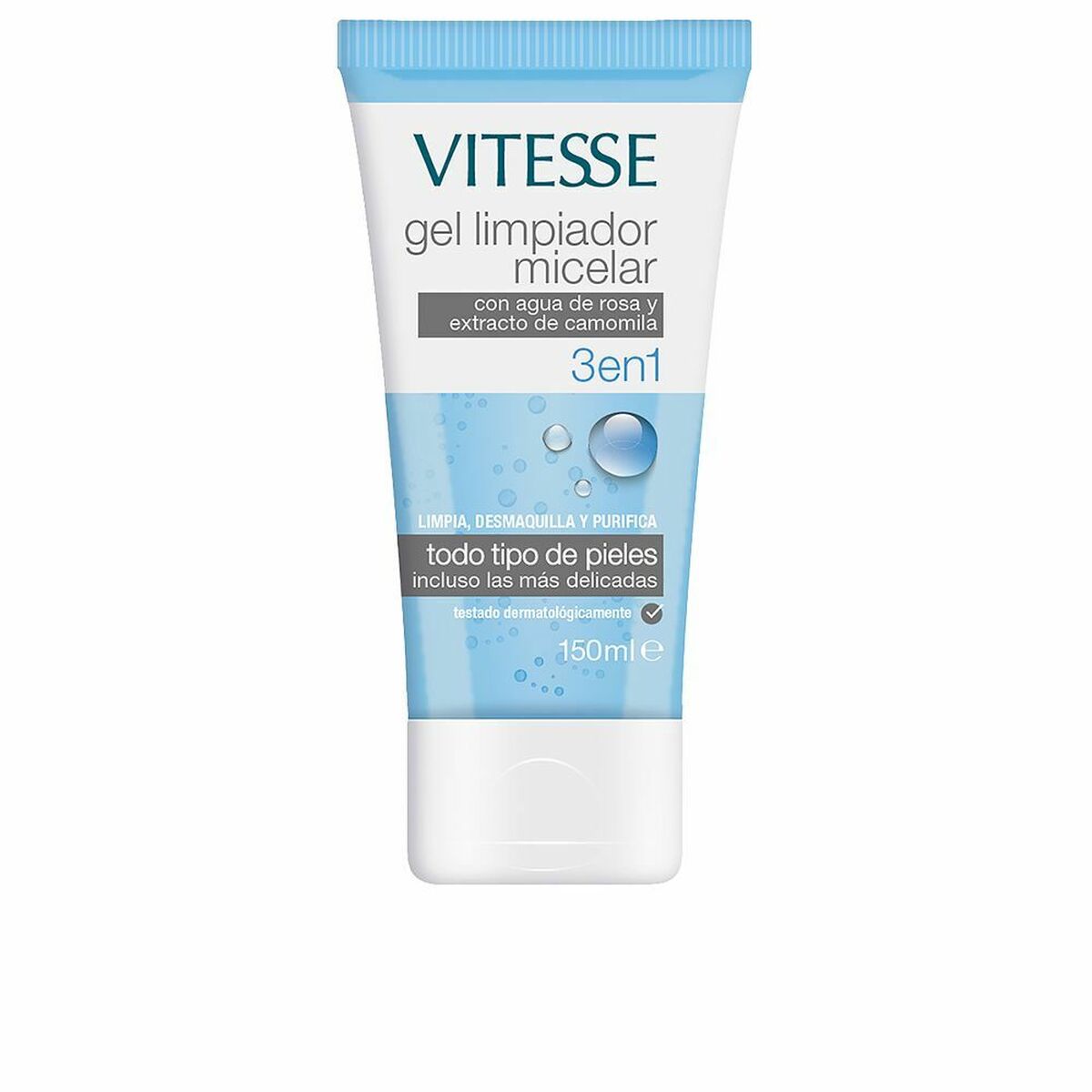 Facial Cleansing Gel Vitesse 3-in-1 Camomille Rose water (150 ml) Vitesse