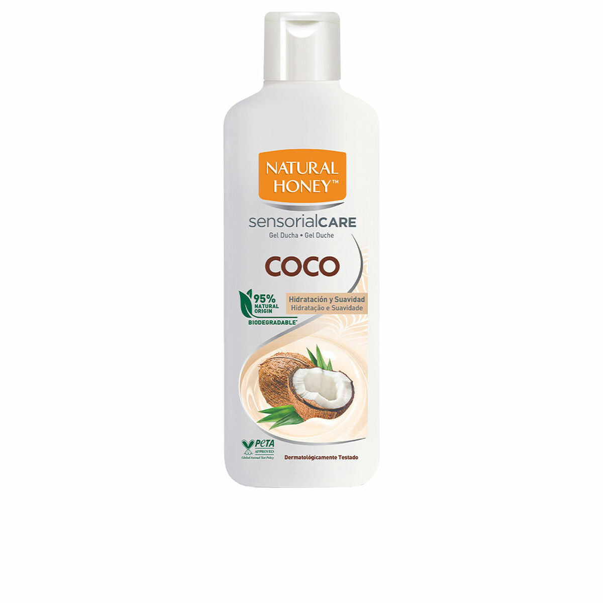 Moisturising Shower Gel Natural Honey Coco Addiction 600 ml Natural Honey