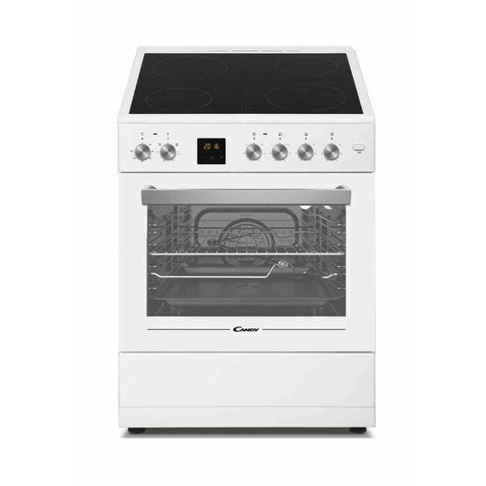 Combined Oven and Glass-Ceramic Hob Candy CVE660MW/E Electric White