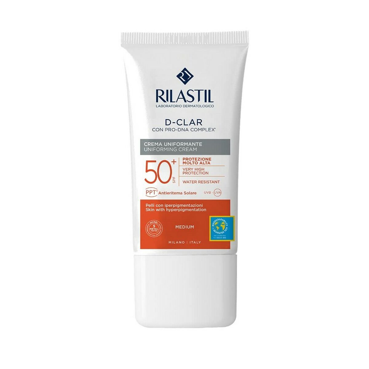 Anti Brown Spot Sun Lotion Rilastil Sun System D-Clar Spf 50+ Medium (40 ml)