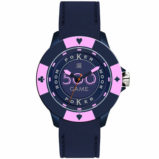 Unisex Watch Light Time POKER (Ø 41 mm) Light Time