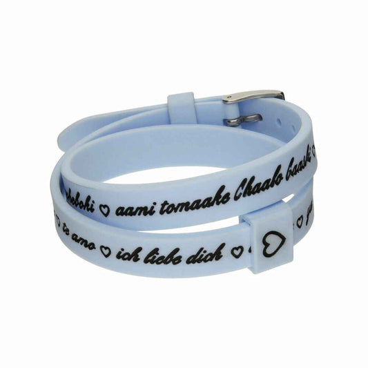 Ladies' Bracelet il mezzometro I LOVE YOU SILVER - BRACCIALE IN SILICONE/SILICONE BRACELET