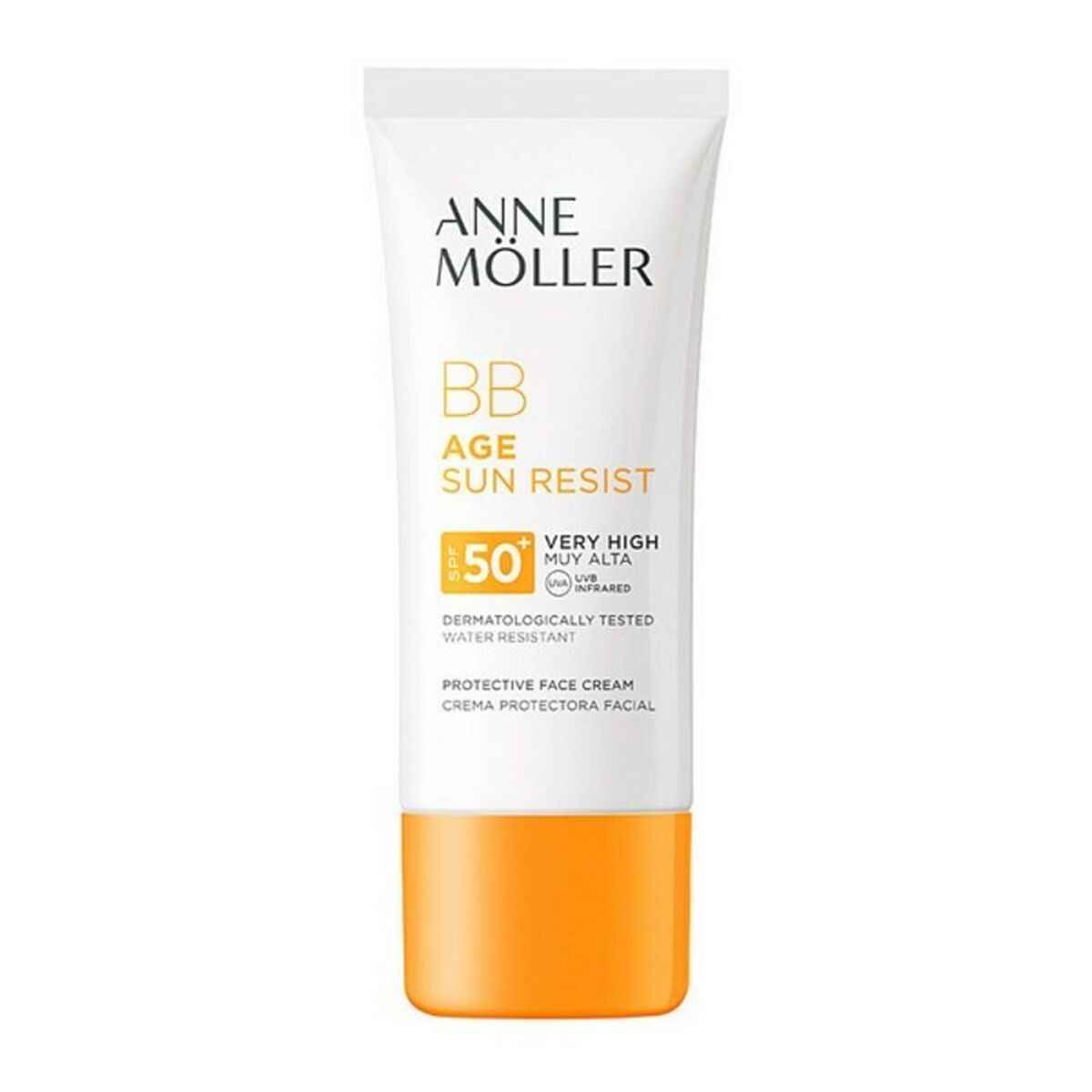 Hydrating Facial Cream Âge Sun Rerist BB Cream Anne Möller SPF	50+ (50 ml)