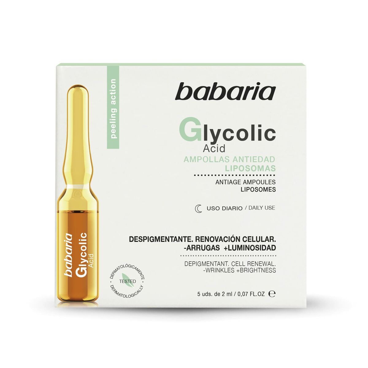 Ampoules Babaria Glycolic acid (5 x 2 ml) Babaria