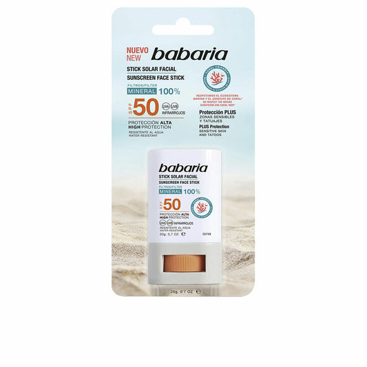 Facial Sun Cream Babaria Solar Stick Facial Spf 50 20 g Babaria