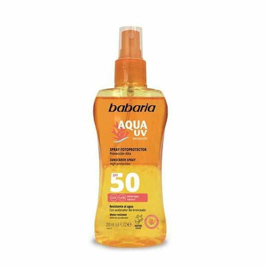 Body Sunscreen Spray Babaria Solar Aqua UV Spf 50 (200 ml) Babaria