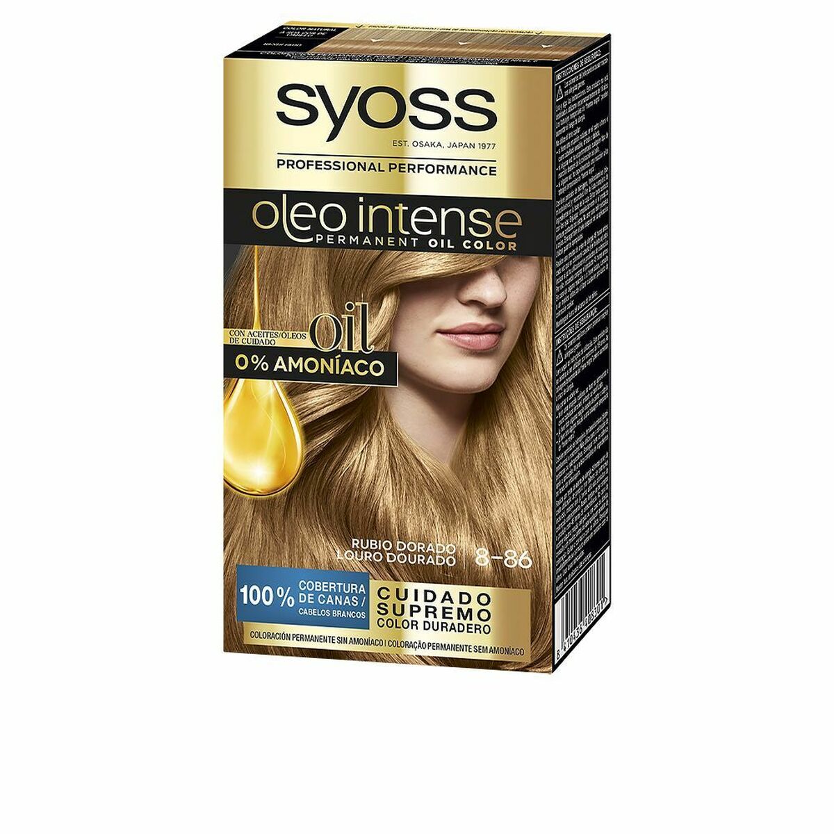 Dye No Ammonia Syoss Olio Intense Nº 8,86 Nº 9.0-rubio muy claro (5 uds) Syoss