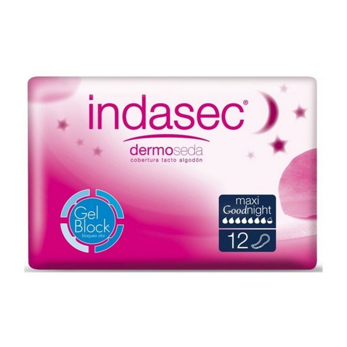 Incontinence Sanitary Pad Dermoseda Good Night maxi Indasec 1233-39871 (12 uds) (Parapharmacy) Indasec