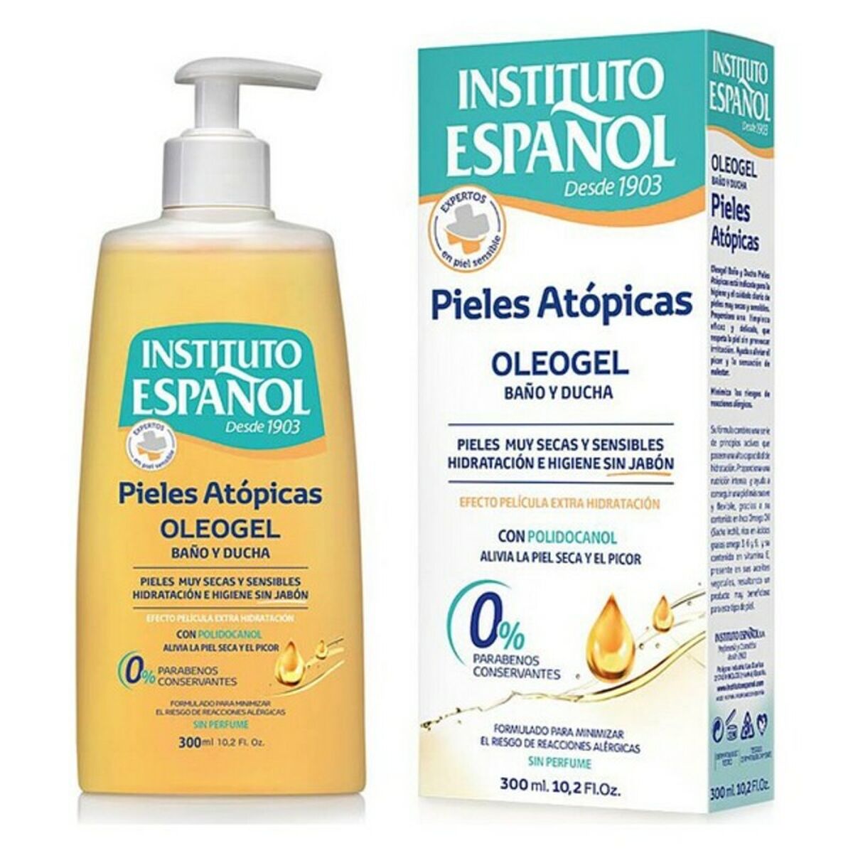 Shower Gel Pieles Atópicas Oleogel Instituto Español (300 ml) Instituto Español