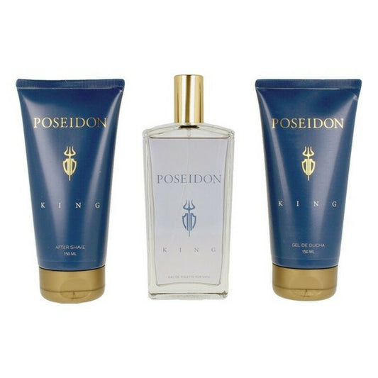 Men's Perfume Set The King Poseidon EDT (3 pcs) (3 pcs) Poseidon