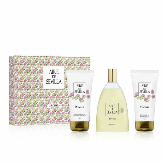 Women's Perfume Set Aire Sevilla Aire de Sevilla Peonía 3 Pieces (3 pcs) Aire Sevilla