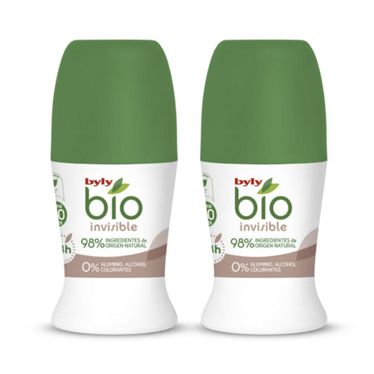 Roll-On Deodorant BIO NATURAL 0% INVISIBLE Byly (2 pcs) Byly