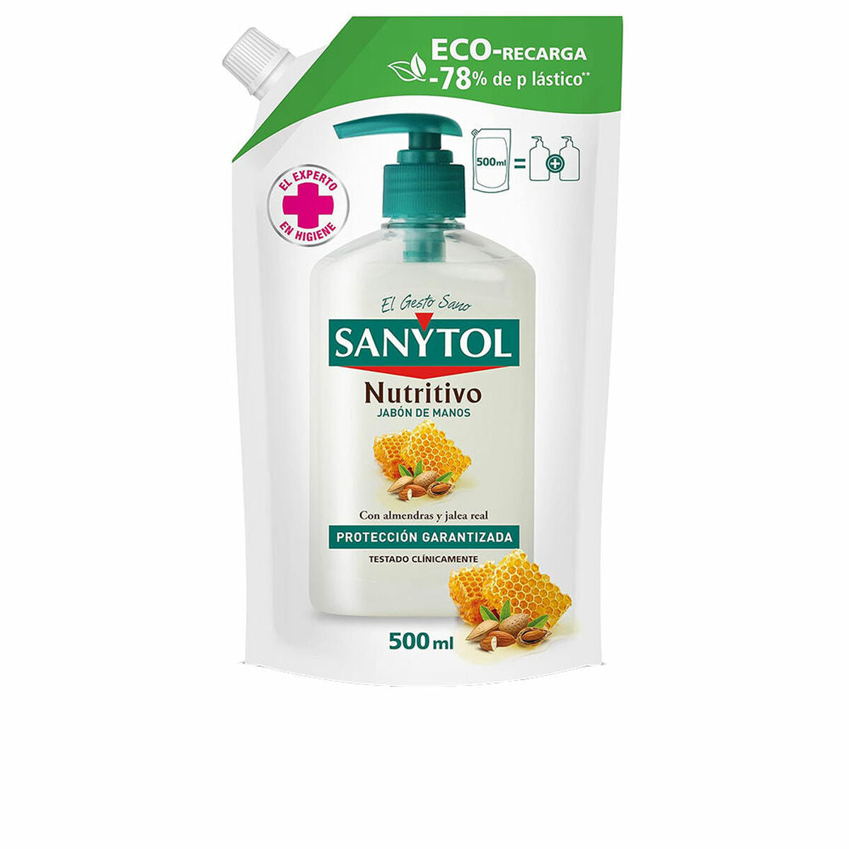 Hand Soap Sanytol 500 ml Anti-bacterial Nutritional Refill Sanytol