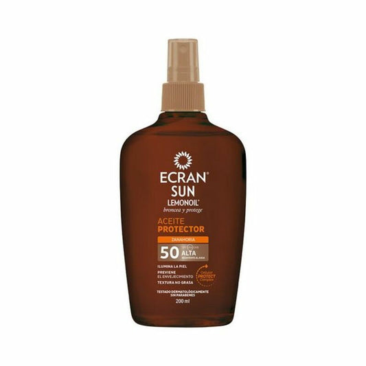 Sunscreen Oil Ecran Ecran Sunnique SPF 50 (200 ml) Spf 50 200 ml Ecran