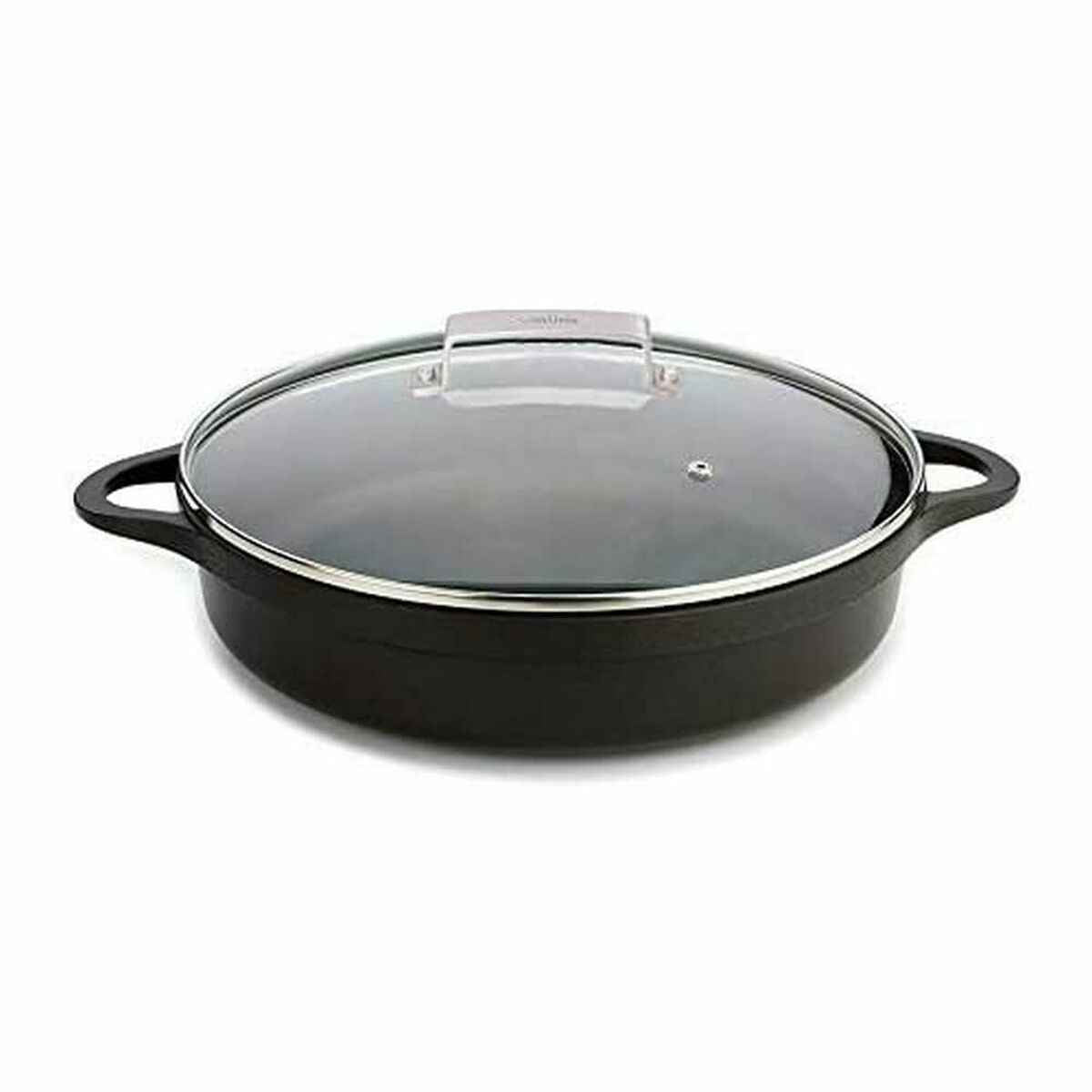 Casserole with lid Valira 4137/25 Black 5,5 L