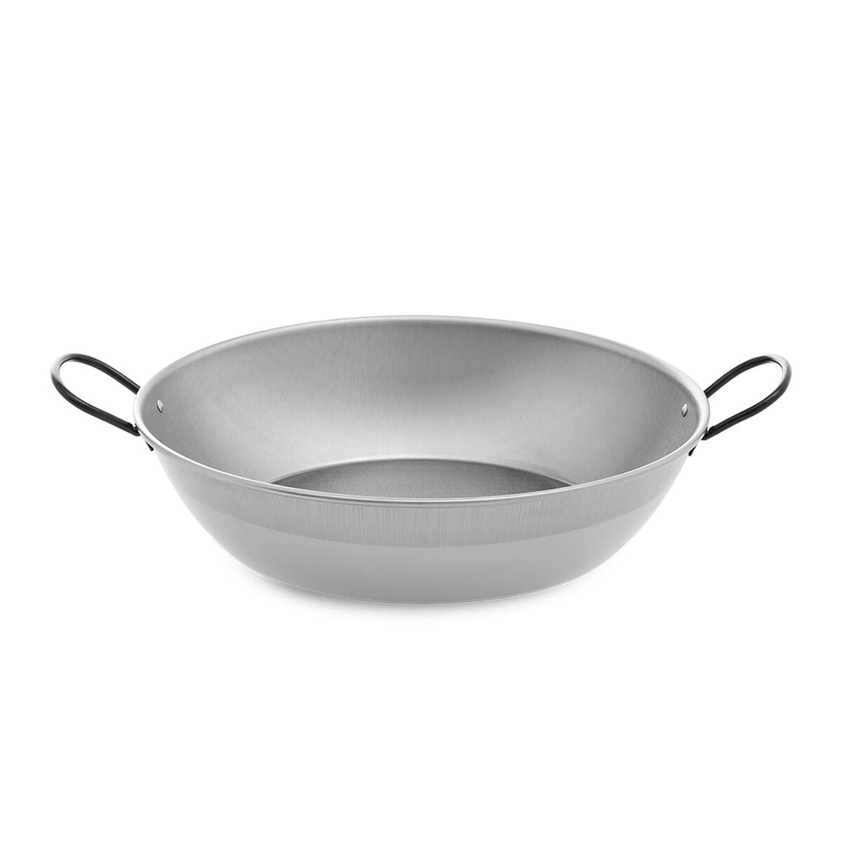 Deep Pan with Handles Vaello Polished Steel (Ø 38 cm)