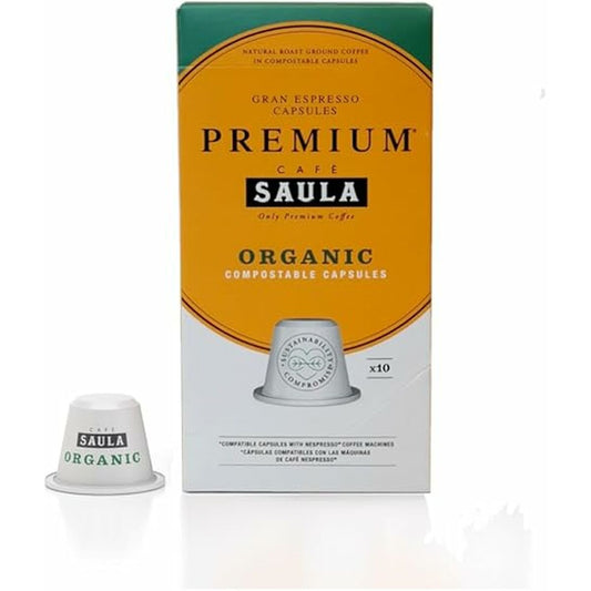 Coffee Capsules with Case Saula 30338181 Premium Organic 10Cap Zero