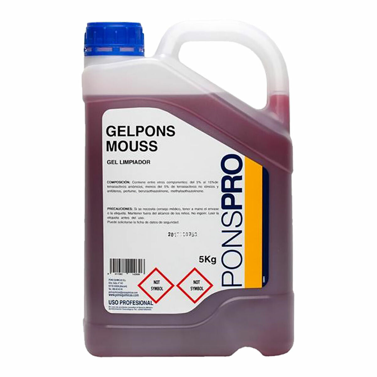 Hand Soap Ponspro Gelpons Mouss Pink 5 L