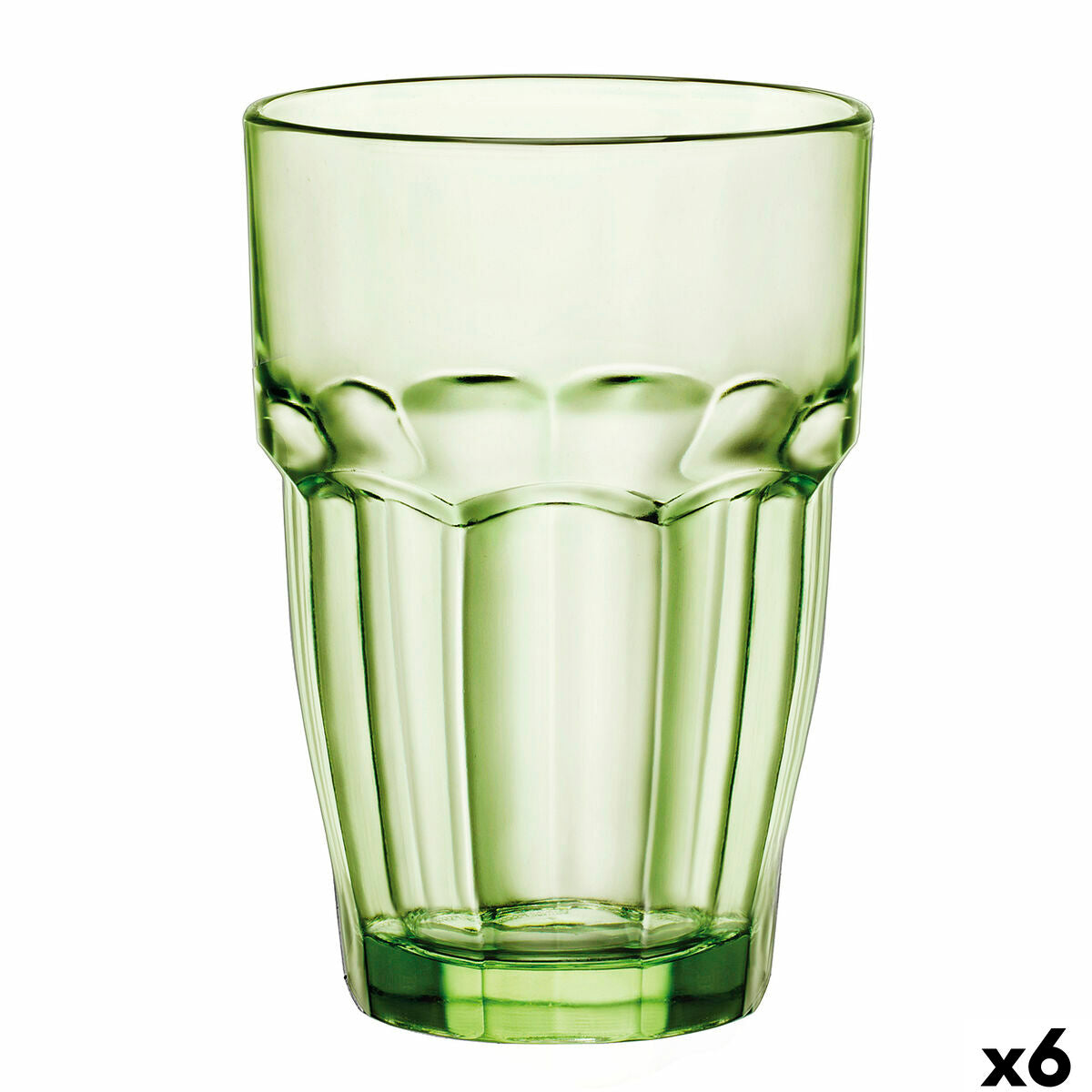 Glass Bormioli Rocco Rock Bar Green Glass 370 ml (6 Units)