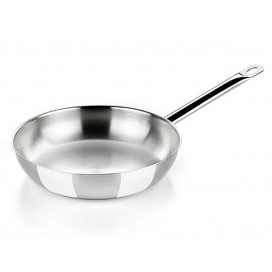 Wok Pan BRA A121613 Ø 26 cm Silver Stainless steel