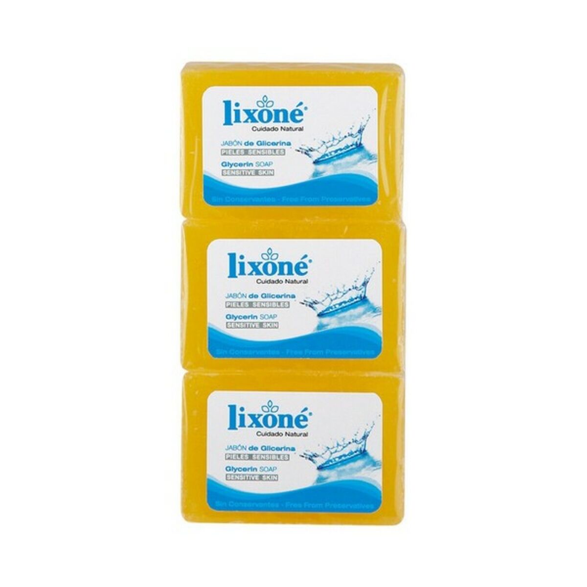 Natural Glycerine Soap Bar Lixoné (3 uds) Lixoné