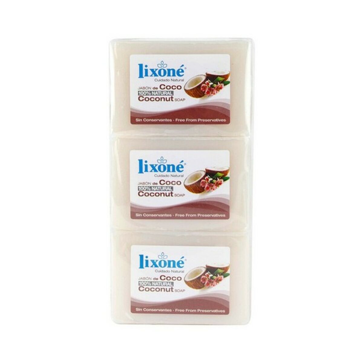 Soap Cake Coco Lixoné Coco (3 uds) 125 g Lixoné