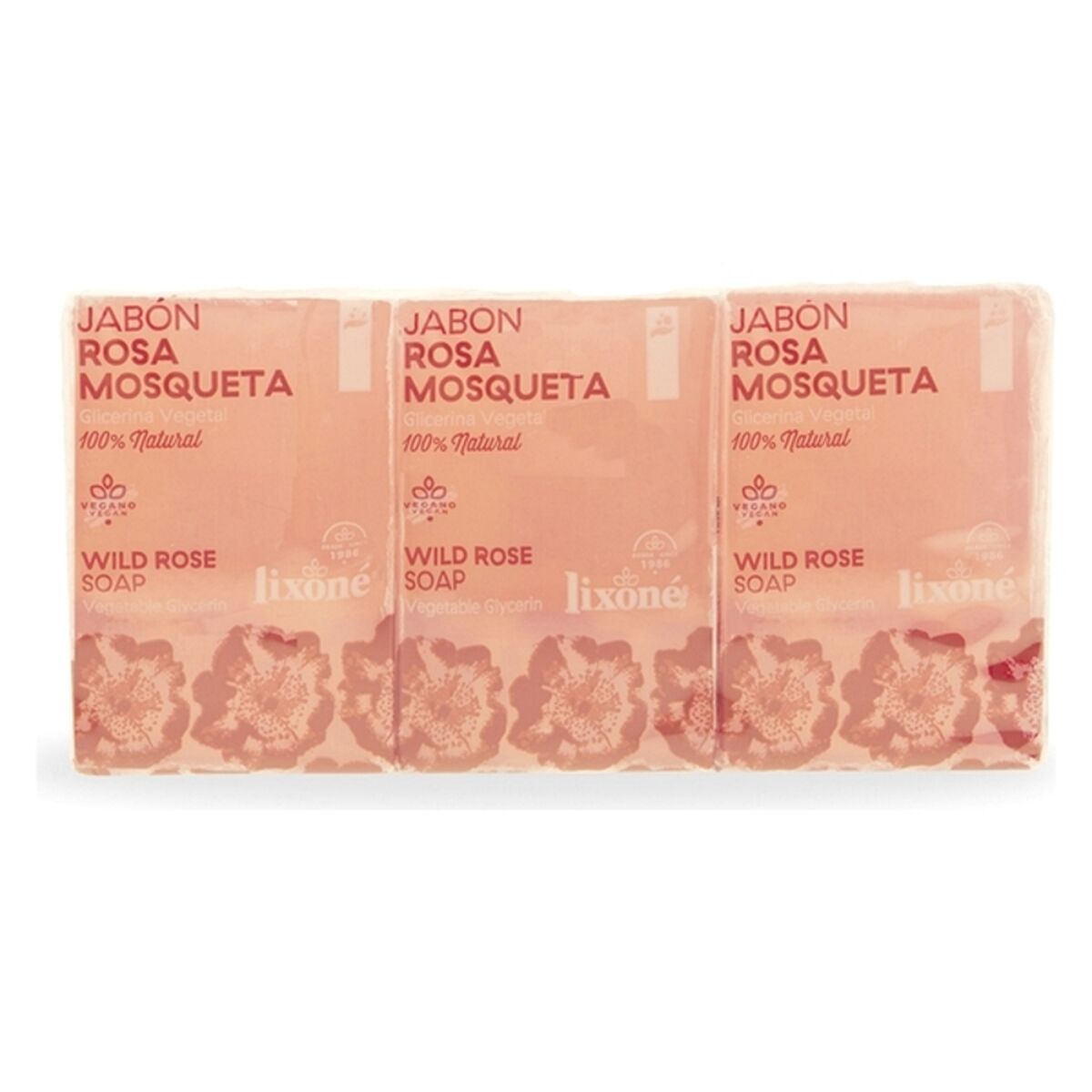 Soap Cake Rosa Mosqueta Lixoné (3 x 125 g) Lixoné