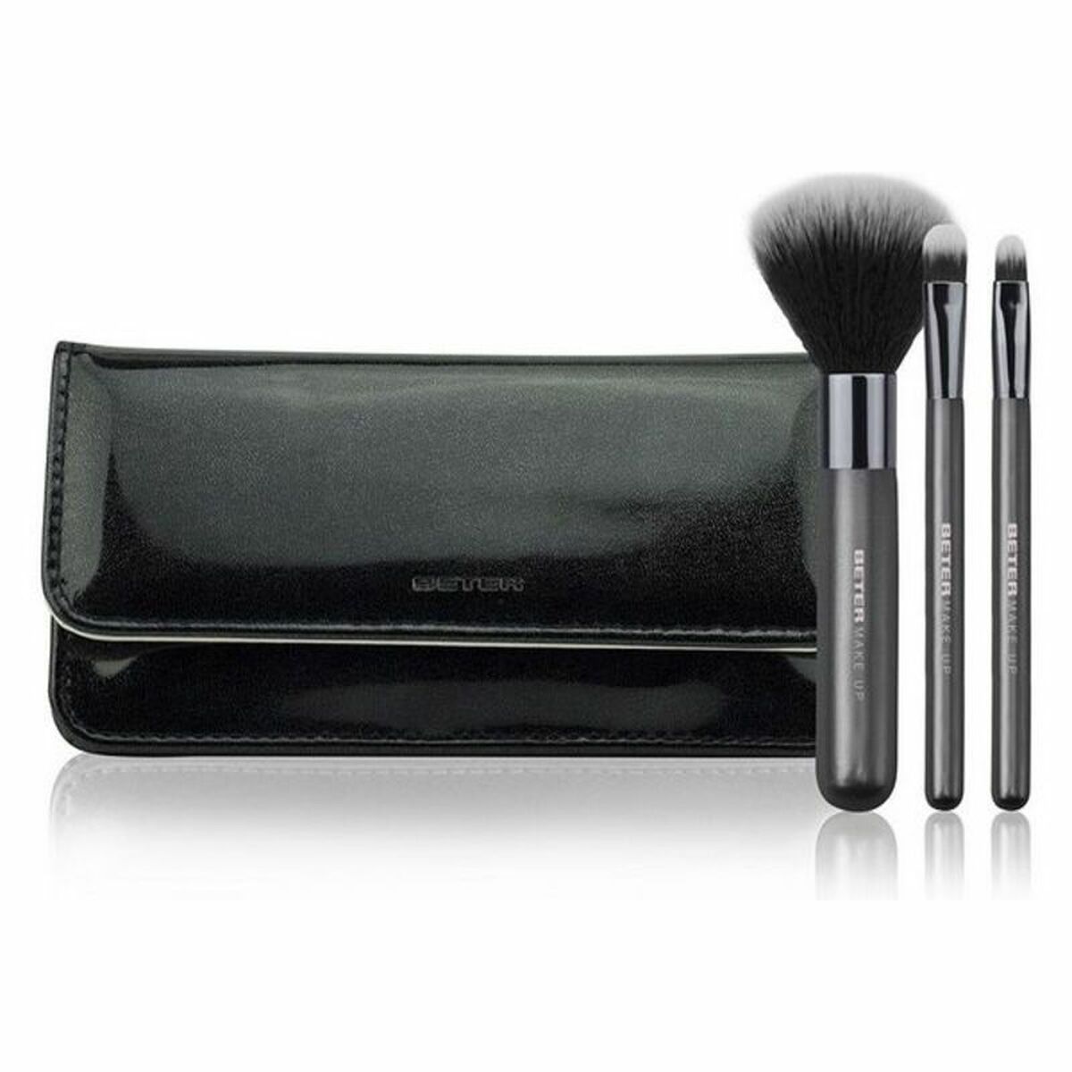 Set of Make-up Brushes Black Day to Night Beter 110380 4 Pieces (4 pcs) Beter