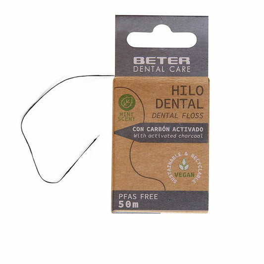 Dental Floss Beter 50 m Active charcoal Beter