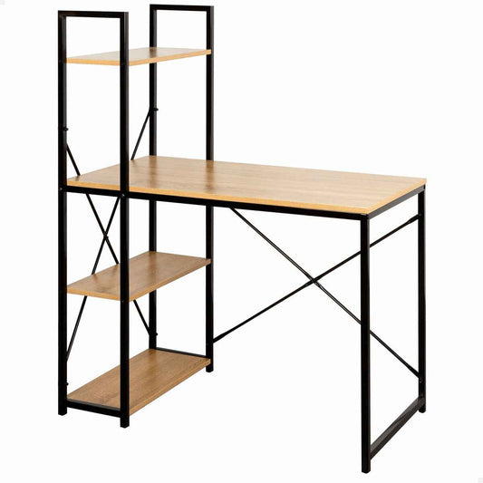 Desk with Shelf Max Home Steel Melamin Particleboard 120 x 12 x 64 cm