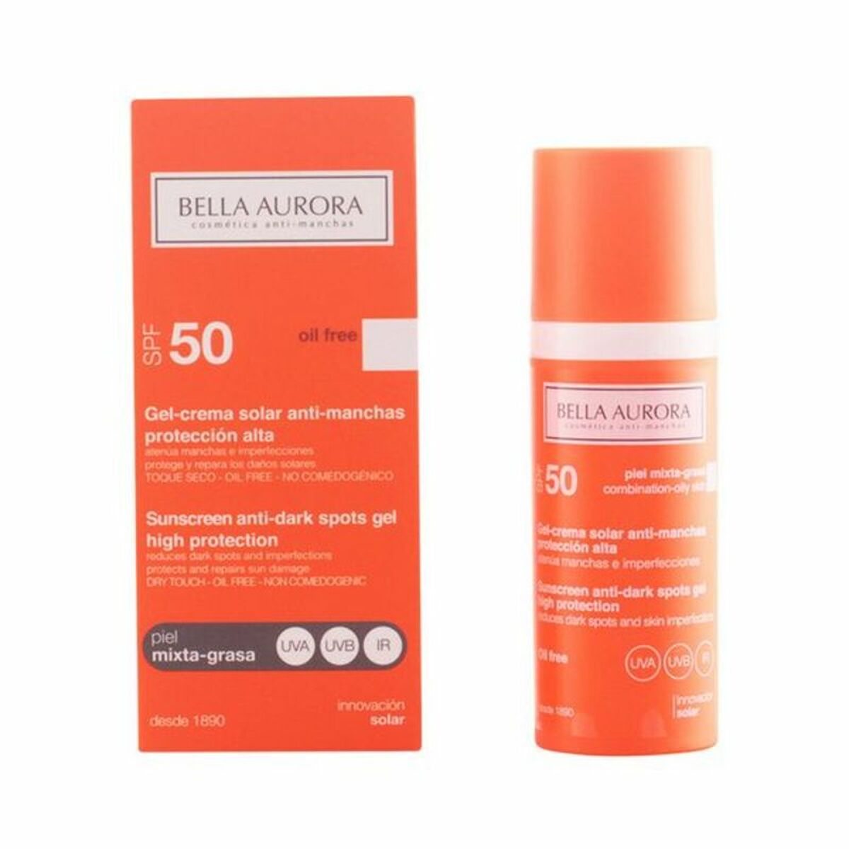 Anti Brown Spot Sun Cream Spf 50 Bella Aurora Bella Aurora Solar Spf 50 50 ml Bella Aurora