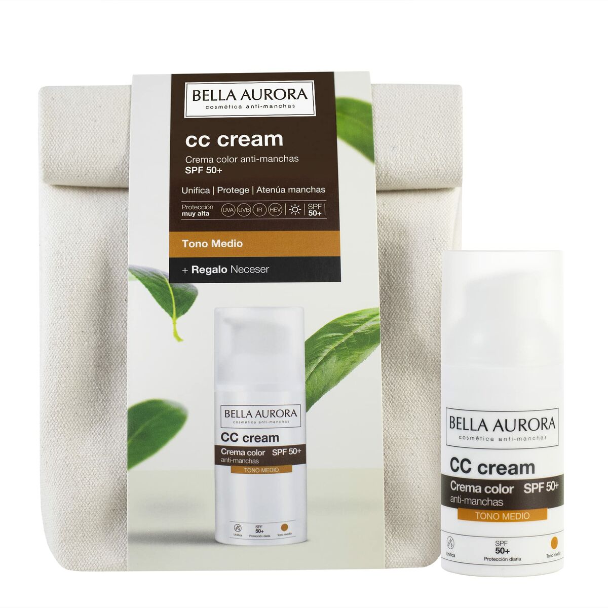 CC Cream Bella Aurora Medium Tone 30 ml 2 Pieces