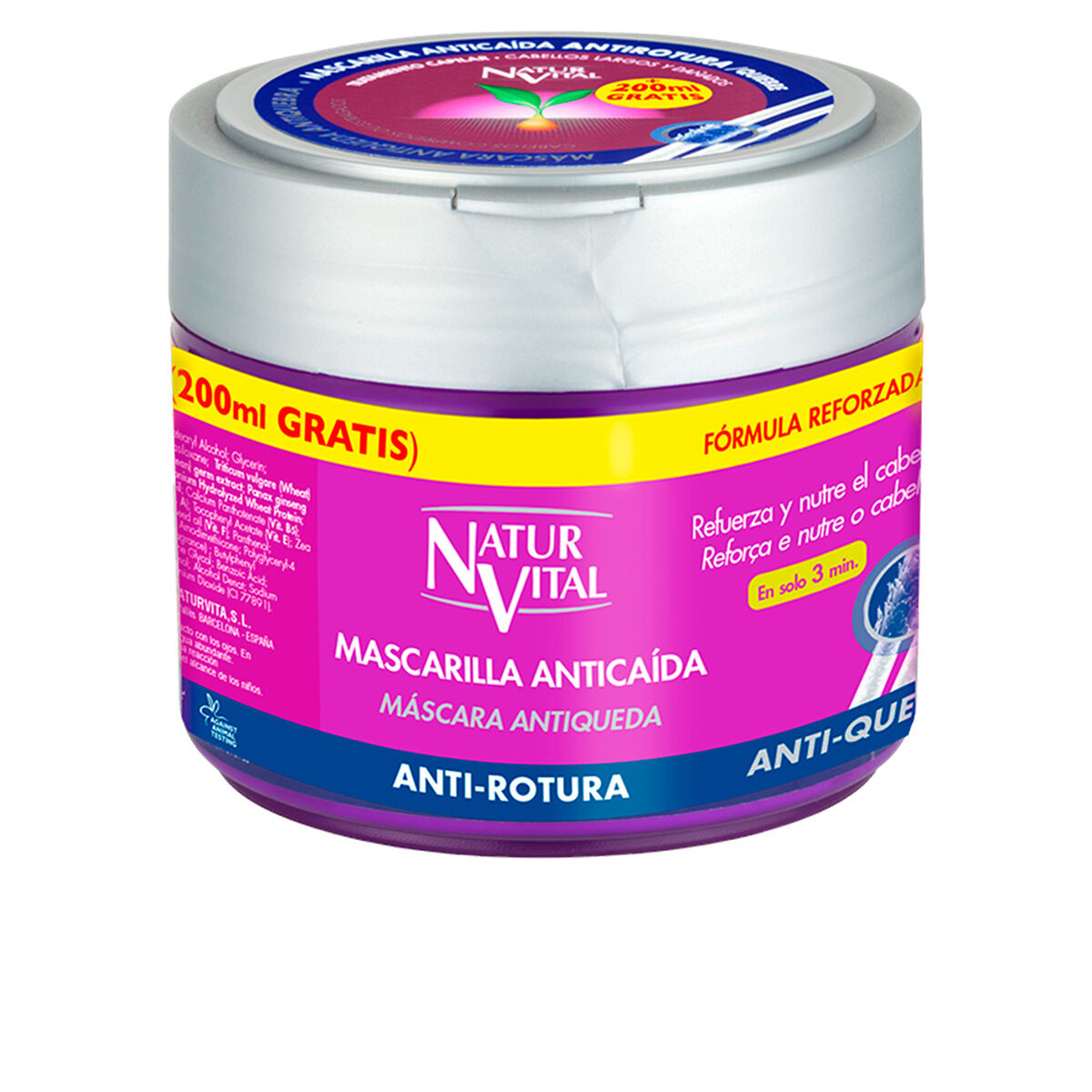 Anti-hairloss Cream Naturaleza y Vida Mascarilla Anticaída (500 ml) 500 ml Naturaleza y Vida