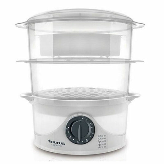 Electric Steam Cooker Taurus SALUTECOOK White 800 W Plastic