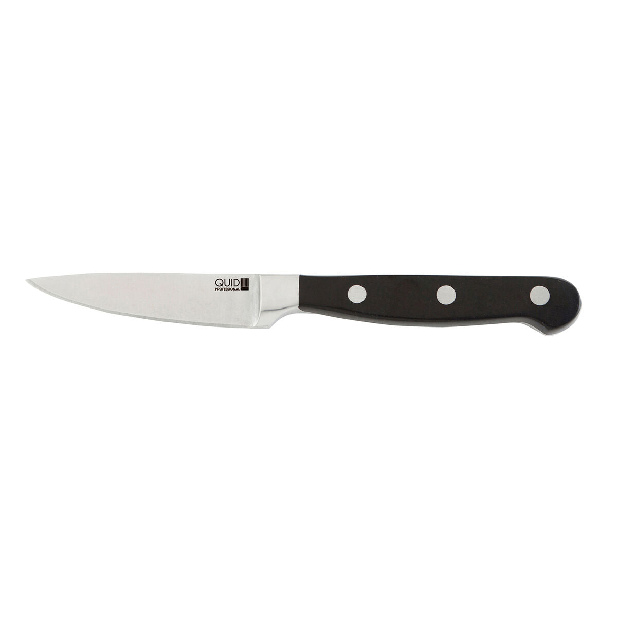 Peeler Knife Quid Professional Inox Chef Black Black Metal 9 cm (Pack 10x) Quid Professional