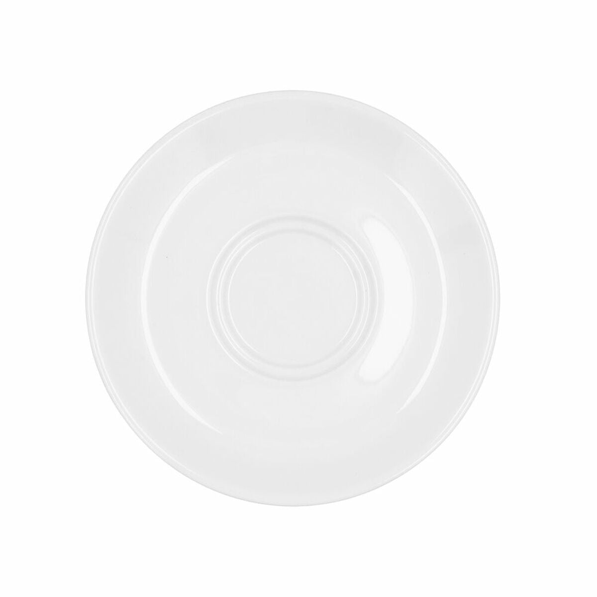 Plate Bidasoa Glacial White Ceramic Ø 15 cm (12 Units) (Pack 12x)