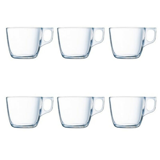 Piece Coffee Cup Set Luminarc Nuevo Transparent Glass 220 ml 6 Pieces (6 pcs) Luminarc