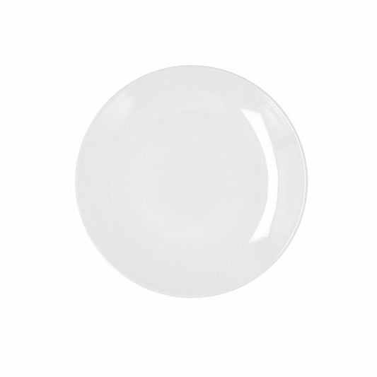 Flat plate Bidasoa Glacial Coupe Ceramic White (21 cm) (Pack 6x)