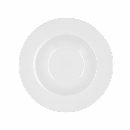 Deep Plate Bidasoa Glacial Ceramic White (23,5 cm) (Pack 6x)