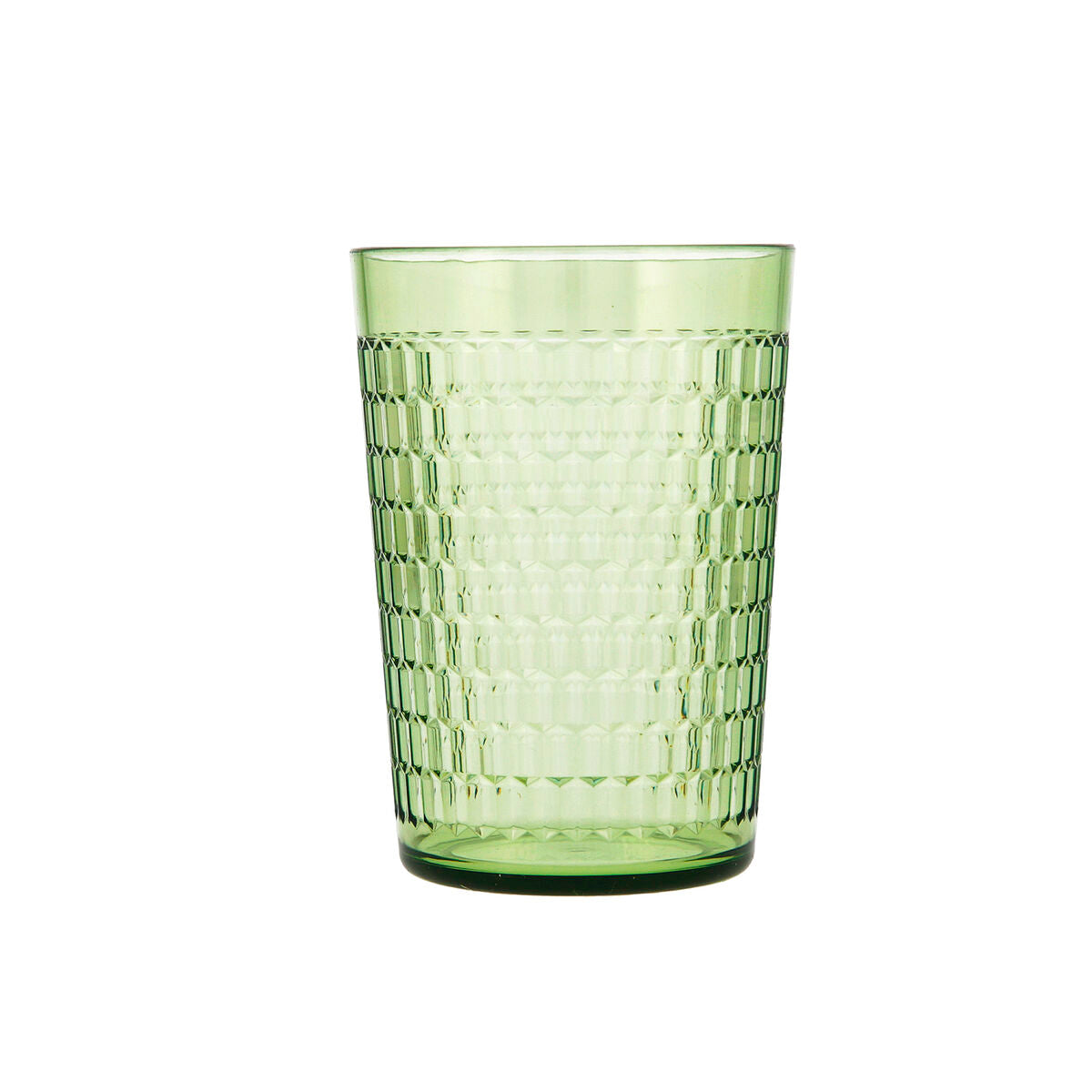 Glass Quid Viba Green Plastic 450 ml (12 Units) (Pack 12x)